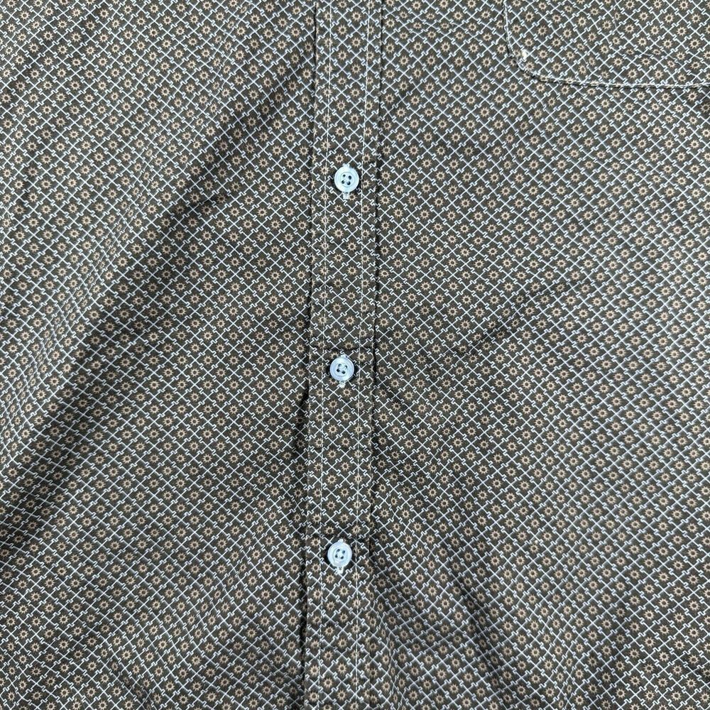 Cowboy Hardware Shirt Mens 2XL Graphic Blue Geometric Long‎ Sleeve Western - Picture 8 of 14